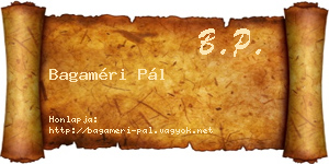 Bagaméri Pál névjegykártya